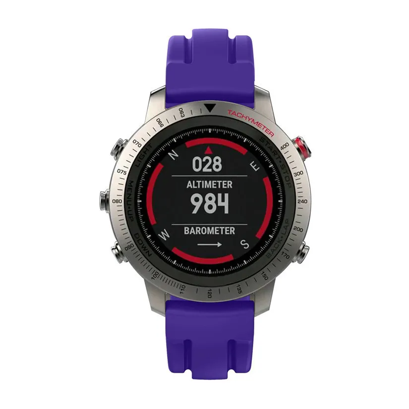 22 мм Замена Спорт мягкий силиконовый ремешок для Garmin Fenix chronos gps часы