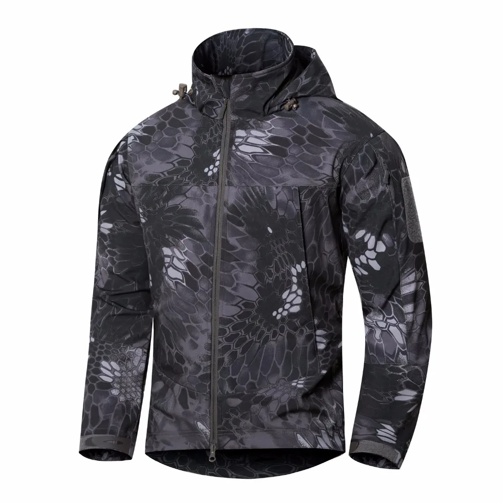 

Shanghai Story 2019 New Arrival Men's Softshell Jacket Windproof Waterproof Cold Proof Army tactical Clothing 8 Color