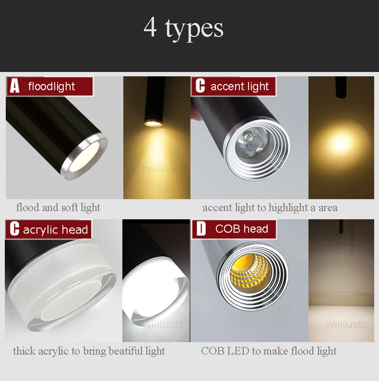 Pingente de Alumínio Moderna Lâmpada Suspensão Iluminação Pendurado Cilindro Lâmpadas Tubo Luz Branco Preto Minimalista Luzes Luxo Led 3 suspension light