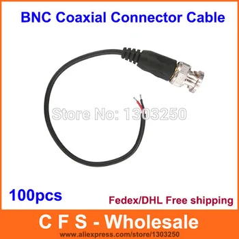 

100pcs BNC connector with cable / BNC Patch Cord / waterproof twisted pair Transmitter cable DHL Free shippinng