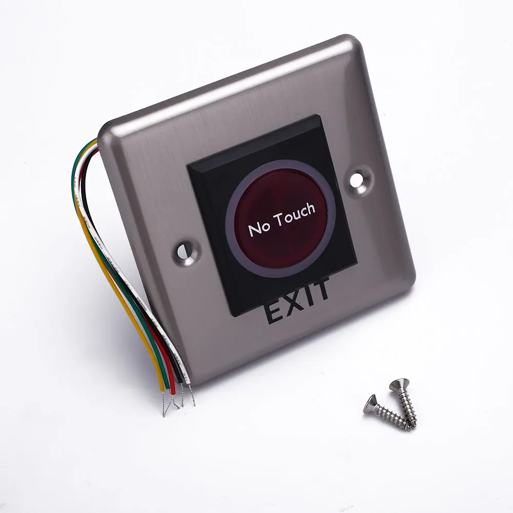 

DC 12V Silver Color No Touch Door Button Infrared Sensor Switch With Light