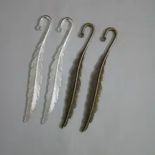 400 шт DIY Серебристый или бронзовый оттенок перо закладки ювелирные изделия делая результаты 11,5 см(4 5/") длинные