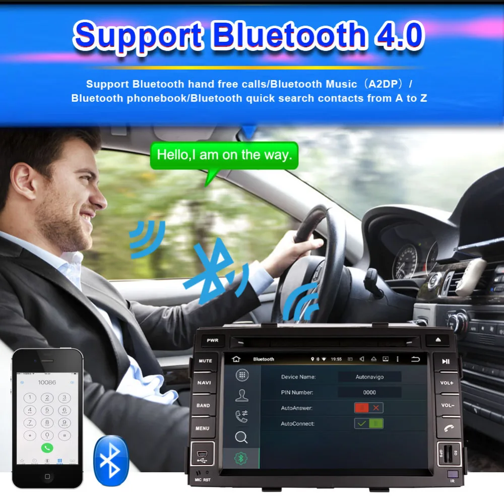 Best Android 7.1/8.0 Car DVD Multimedia Player GPS Navigation For Kia Sorento 2010 2011 2012 Bluetooth Touch Screen Radio FM AM RDS 3
