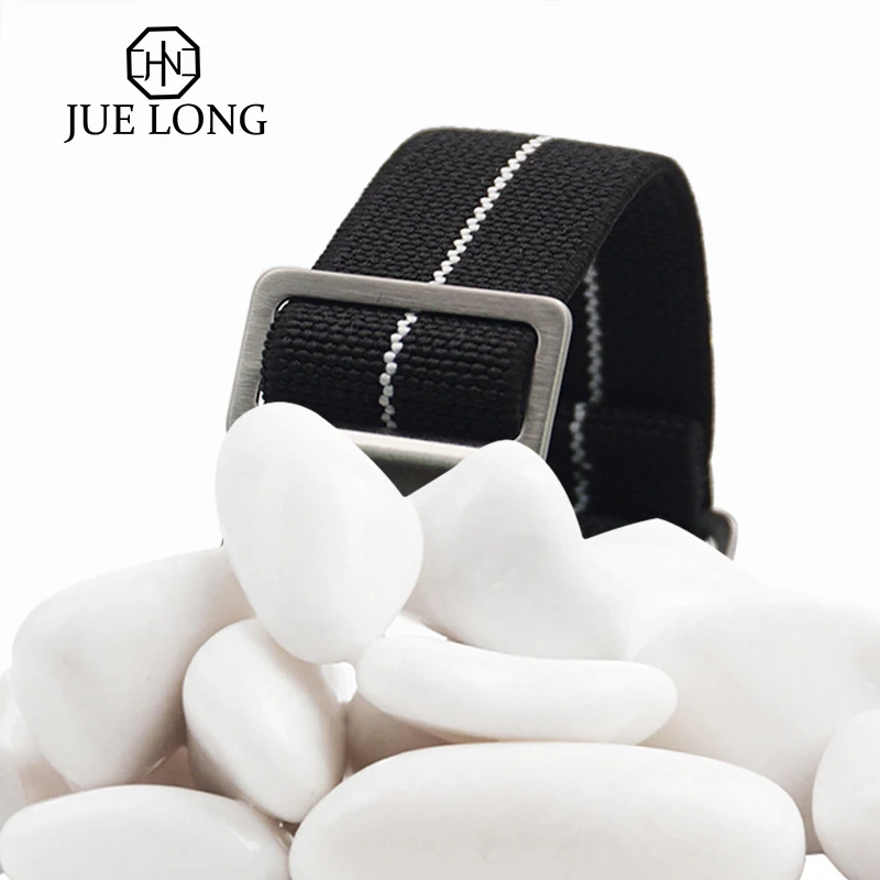 

2019 New French Troops Parachute Bag For Nato Elastic Nylon Belt General Brands 20 22MM Watchband watch Strap Band