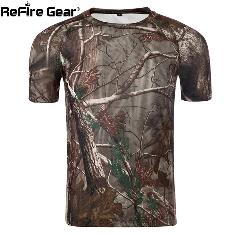 

Summer Military Style Tactical Camouflage T shirt Men Breathable Quick Dry Army Combat T-Shirt Short Sleeve Compression Camo Tee