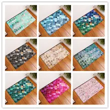 Фланелевый ковер современный блесток цвет 40x60 см 1 шт./лот 20 цветов домашние напольные украшения коврики ковры Tapis коврик в гостиную