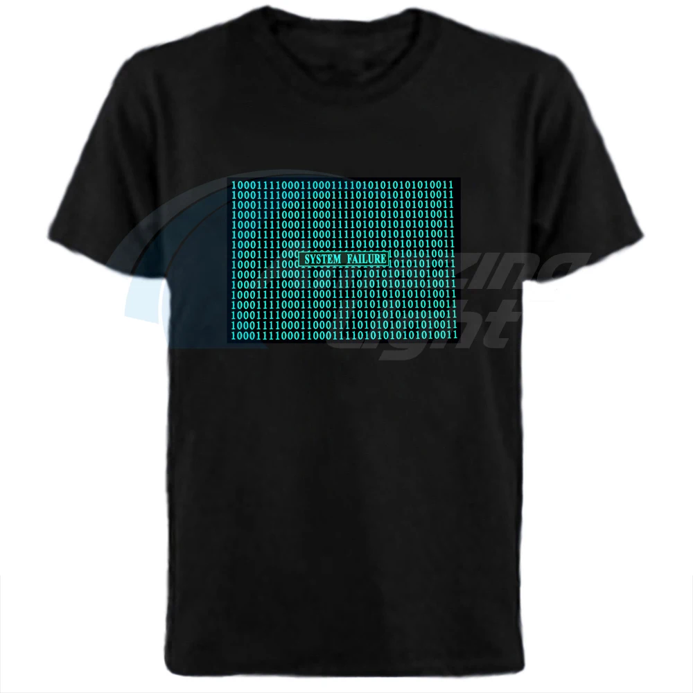 

Amazing Light Sound Activated Light Up Rave Shirt for Bar Rock Disco with DC3V inverter
