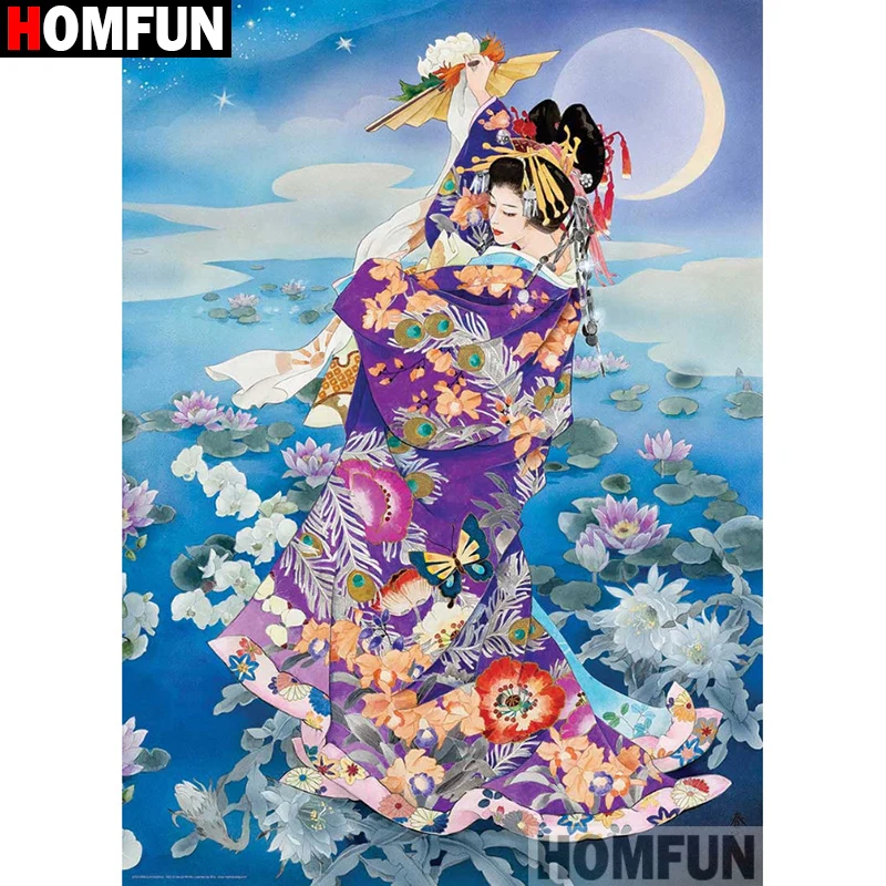 HOMFUN Full Square/Round Drill 5D DIY Diamond Painting