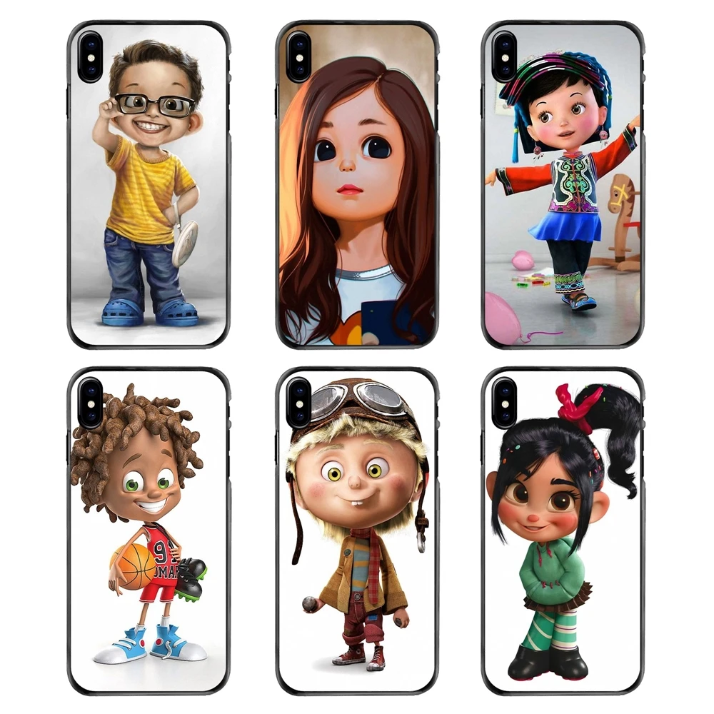 For iPhone 4 4S 5 5S 5C SE 6 6S 7 8 Plus X XR XS Max iPod Touch Accessories Phone Shell Cover Cartoon Kid Character Art |