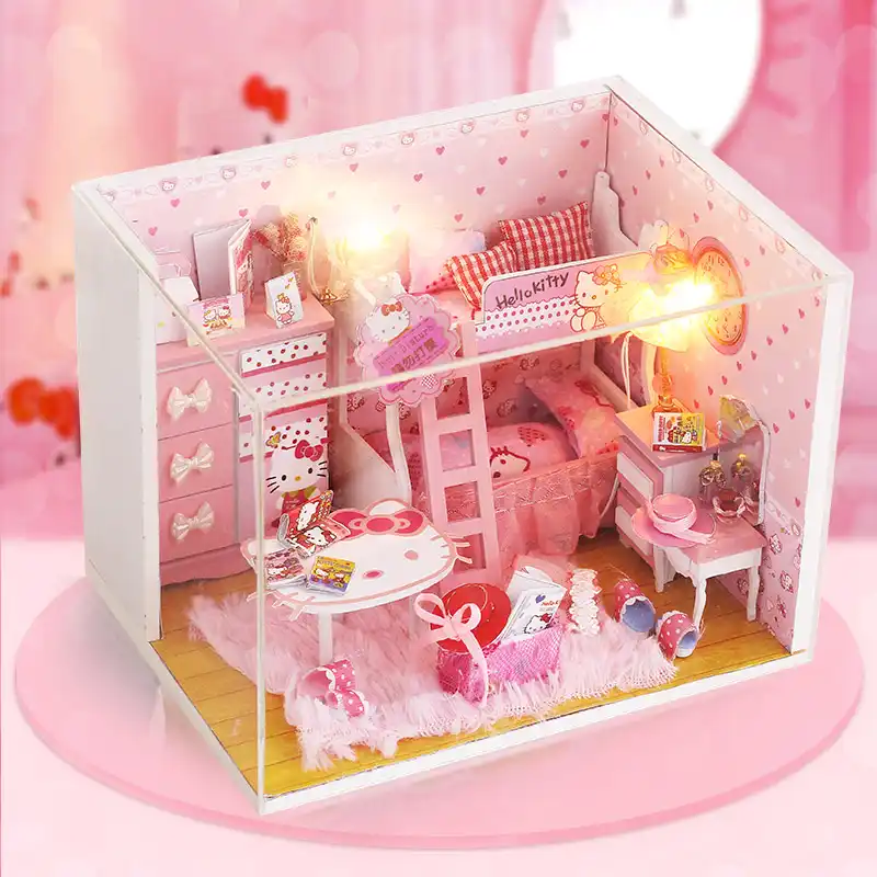 diy miniature hello kitty dollhouse