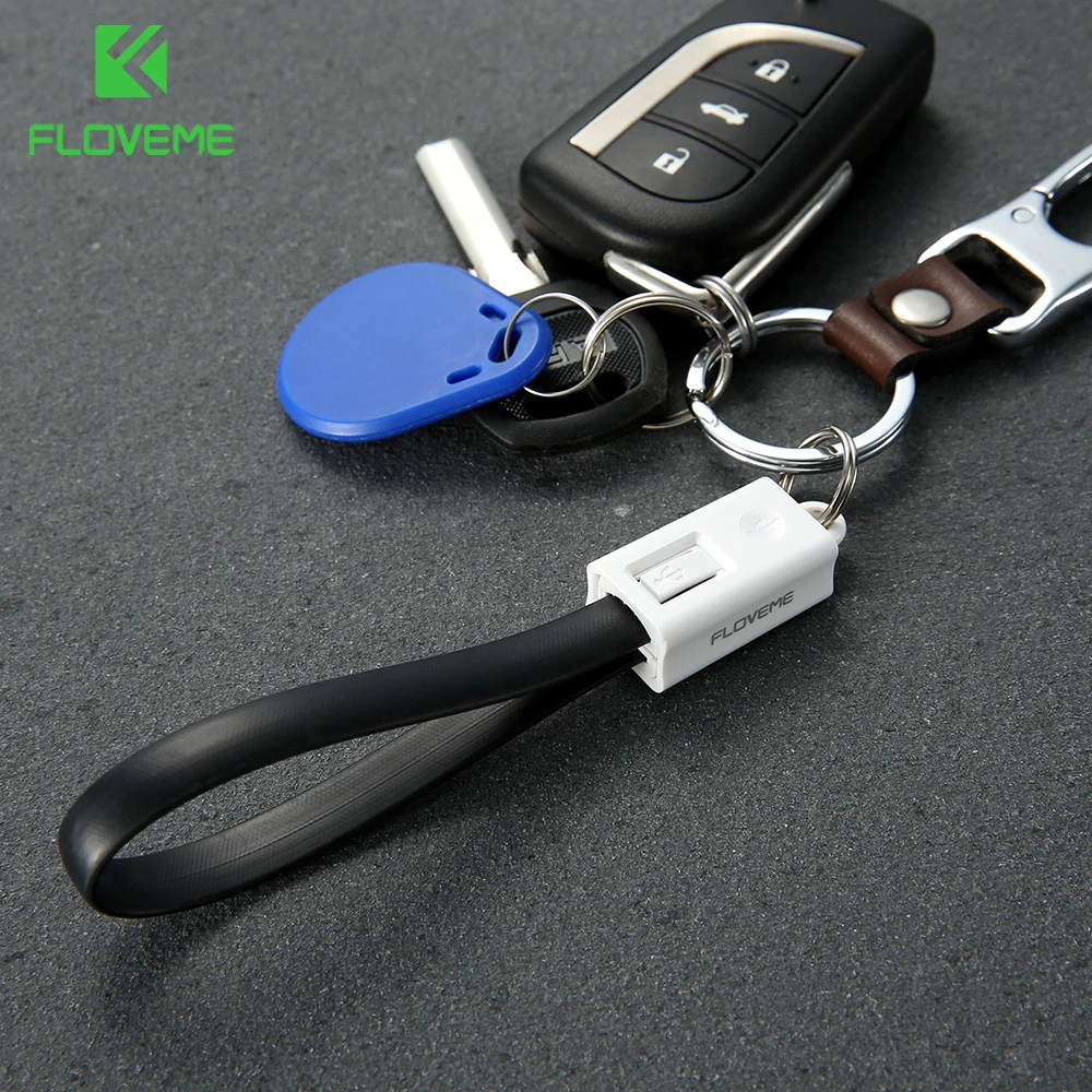 

FLOVEME USB Type C Cable For Samsung Galaxy Note 9 S9 S10 Keychain USB C Cable For Oneplus 6 5t Nokia 8 Type-c Charger Data Cabo
