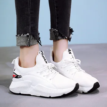 

Shark Print Women Vulcanize Shoes Fashion Breathable Mesh Sneakers for Women Shoes Autumn Lace Up Sneakers 2019 Casual Shoes