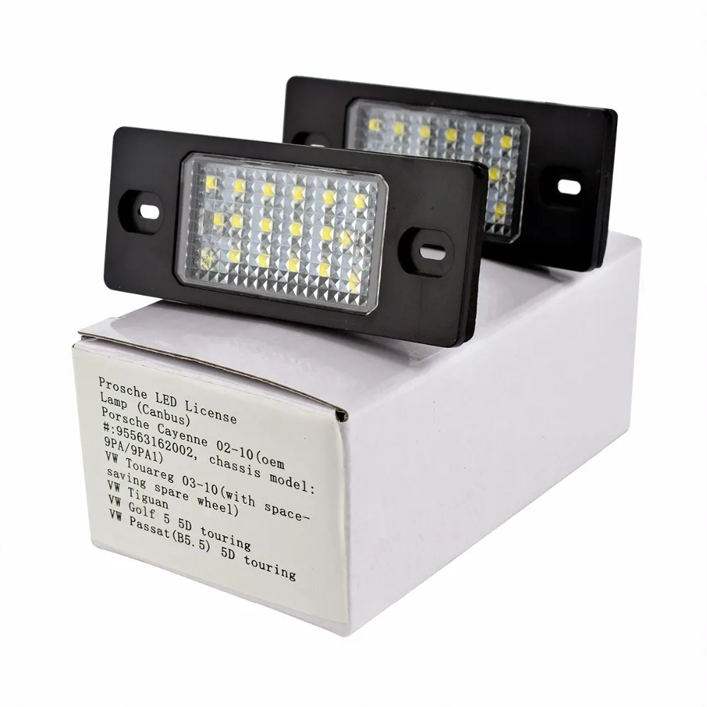 LED Number License Plate Light font b Lamp b font for VW Bora Golf 4 Variant