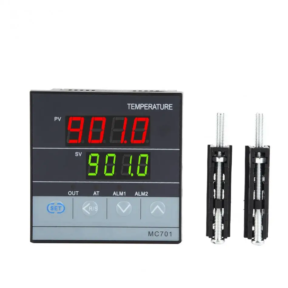 MC701 цифровой PID контроллер температуры водонепроницаемый к Тип PT100 датчик Входное реле SSR выход