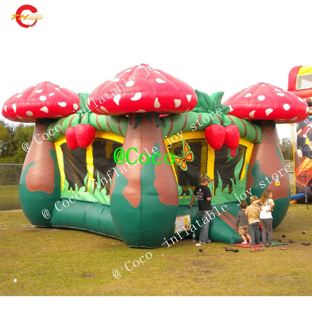free shipping to door,5x5m inflatable combo moonwalk, jumper bouncer