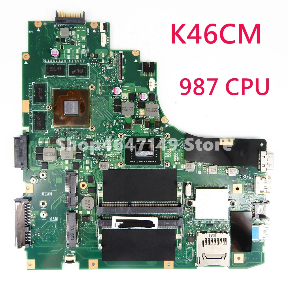 Материнская плата K46CM 987CPU GT635M/2G REV 2.0 ASUS A46C K46C K46CB материнская ноутбука 100%