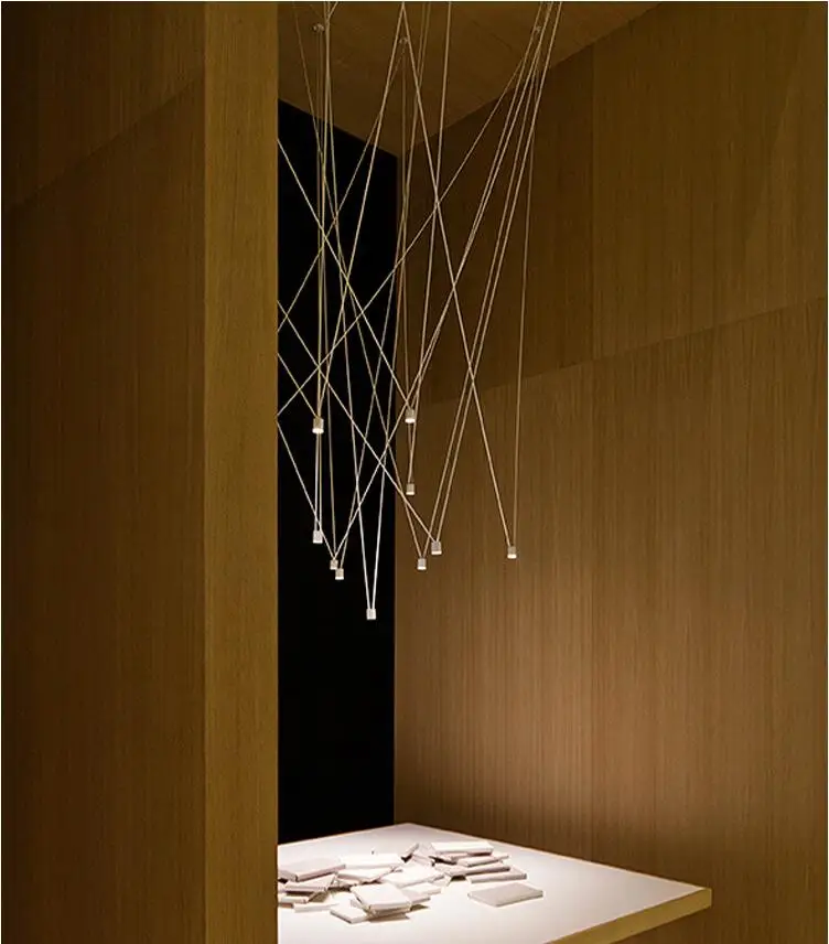 DIY линия люстра ресторан спальня выставочный зал модель комнаты пост-современный бар творческая личность люстра