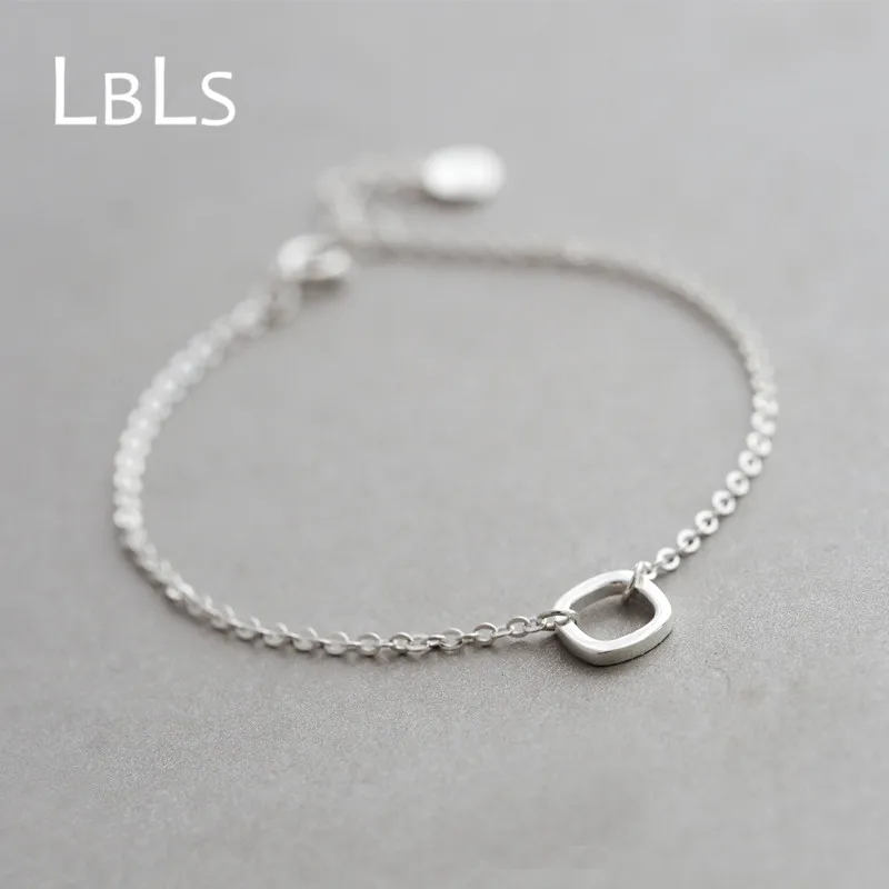 Браслет lbls из стерлингового серебра 925, геометрические модные браслеты и браслеты, браслет с подвесками для женщин, свадебные украшения, новогодние подарки