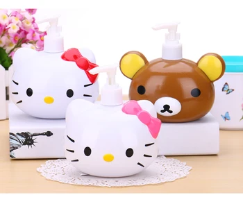 

3pcs/lot New Cute Cartoon Perfume Spray Bottle Shampoo Refillable Bottles Squeeze Plastic Bottles hand sanitizer Maquillaje