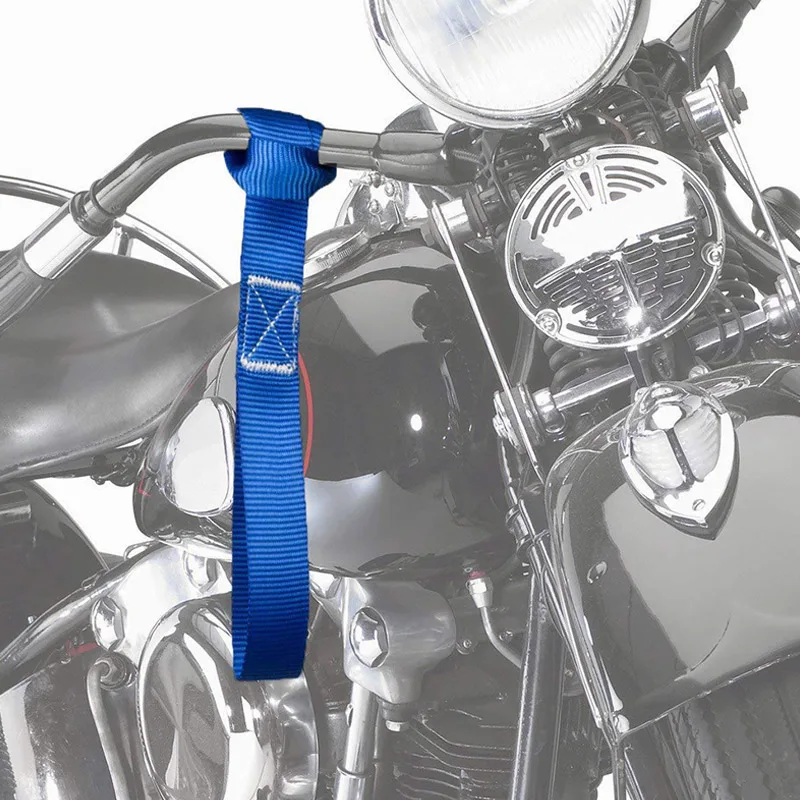 

Do Promotion! 1/4/10Pcs 12" Mutipurpose Motorcycle Tie Downs Soft Straps Loops For Handlebar