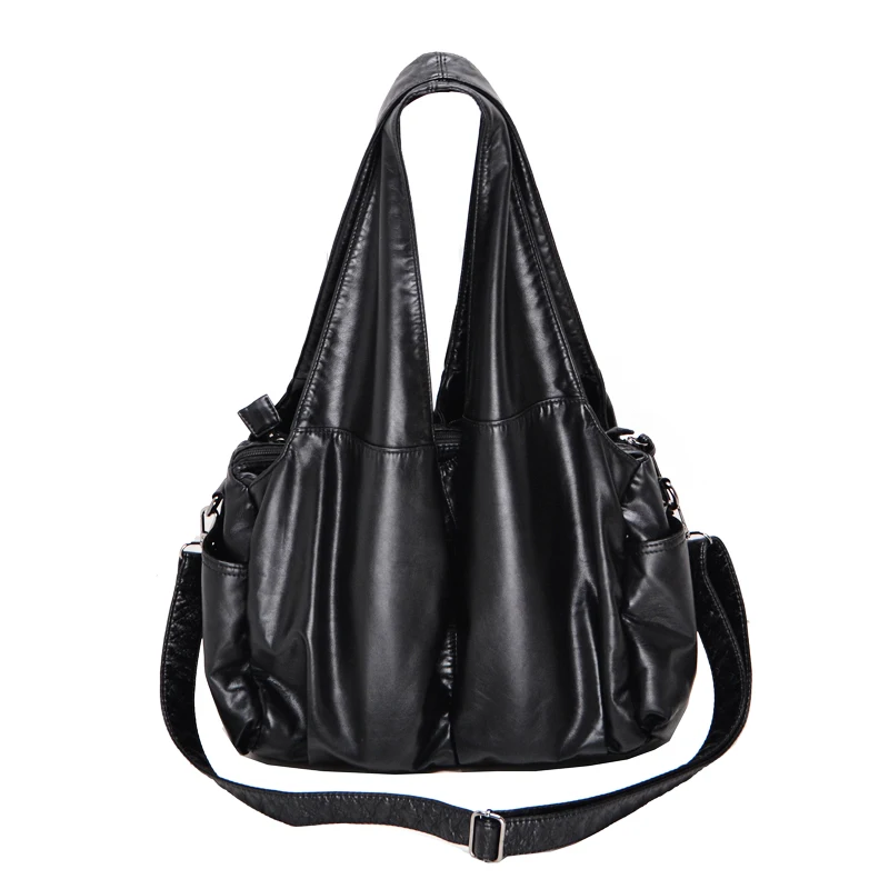  2019 PU hobo Luxury top-handle ladies Handbag Women Shoulder Bags soft messenger satchel Bags Leath - 32888251023