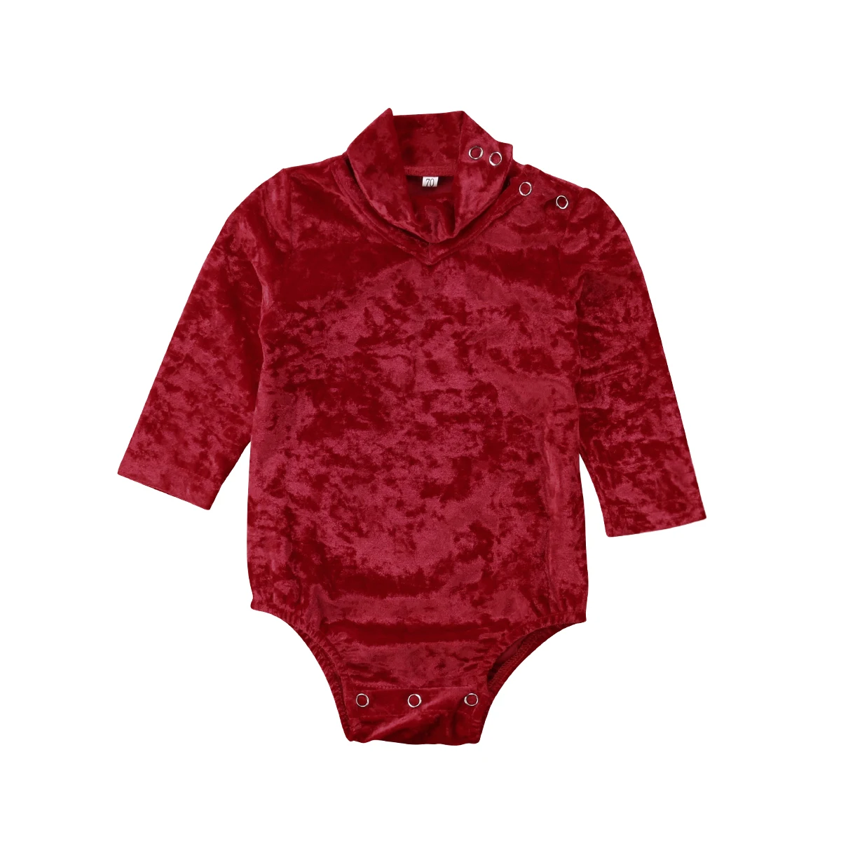 

Newborn Baby Girl Solid Red Bodysuit Clothes Babies Long Sleeve Bodysuits Jumpsuit Autumn Clothing Outfit