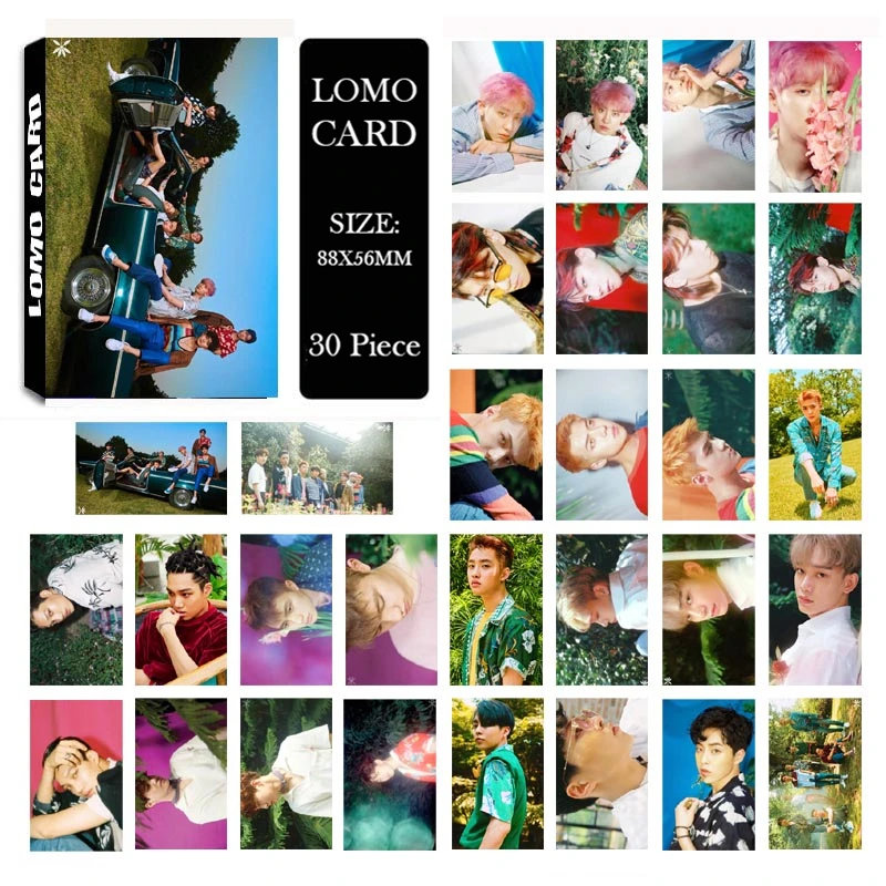 Альбом KPOP EXO BAEKHYUN LOMO Cards K POP новая мода ручная работа бумажная Фотокарта HD