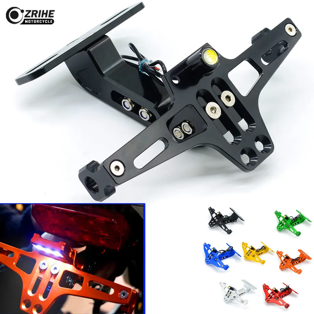 Motorcycle license holder plate Bracket Rear led turn light for BMW R90 R-nineT R1200GS Adventure R1200R R NINE T honda nc750x