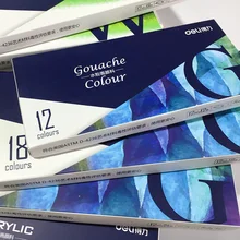 Для кулинарно-деликатесной продукции посылка акварелью/Гуашь/акриловые ребенка Картина краски 24/18/12 цветов