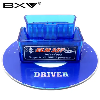 

10pcs/lot Mini Elm327 Bluetooth OBD2 / OBDII Diagnostic Interface Scanner ELM327 V2.1 Car Code Reader For OBDII Protocols