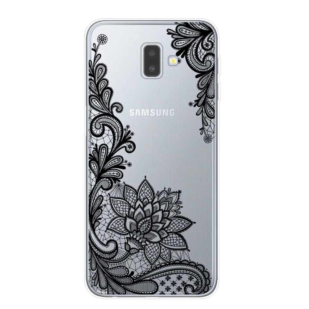 Чехол для Samsung чехол с цветочным рисунком J3 J5 J7 2016 2017 J4 J6 Plus 2018 Note 8 9 10 Pro кружевной