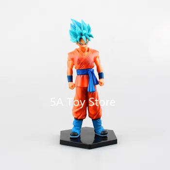 

Dragon Ball Z FMS Goku Super Saiyan Blue Action Figure With Stand PVC Collectible Model Toy 17CM