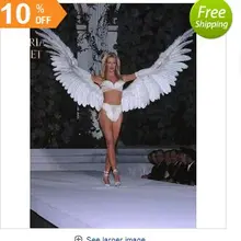 Индивидуальный уникальный высокого качества белый большой размер Ангел Дьявол Крылья сценическое представление косплей реквизит