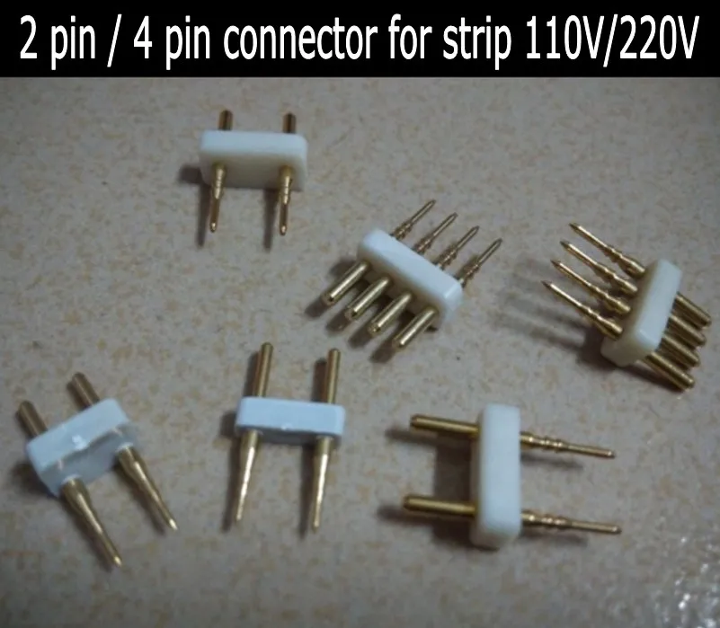 

2 Pin / 4 pin needle Connector Copper Pin for 6mm 8mm 10mm 12mm 15mm Single Color/ RGB led strip light