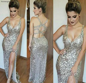 Sexy V Neck Spaghetti Straps Prom Dresses 2019 Mermaid Holidays Graduation Wear Evening Party Gowns Plus Size Custom Made Sexy V Neck Spaghetti Straps Prom Dresses 2019 Mermaid Holidays Graduation Wear Evening Party Gowns Plus Size Custom Made