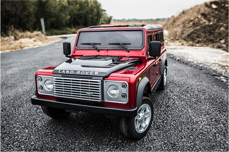 Ridgepole Maxinkuan Land Rover, Детский электромобиль, детские игрушки, автомобильный пульт дистанционного управления, четыре колеса, качели, можно сидеть, ребенок - Цвет: RED