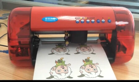 Популярный стиль ПВХ ПУ виниловый принтер плоттер резак с инфракрасным лазерным местоположением - Цвет: Красный
