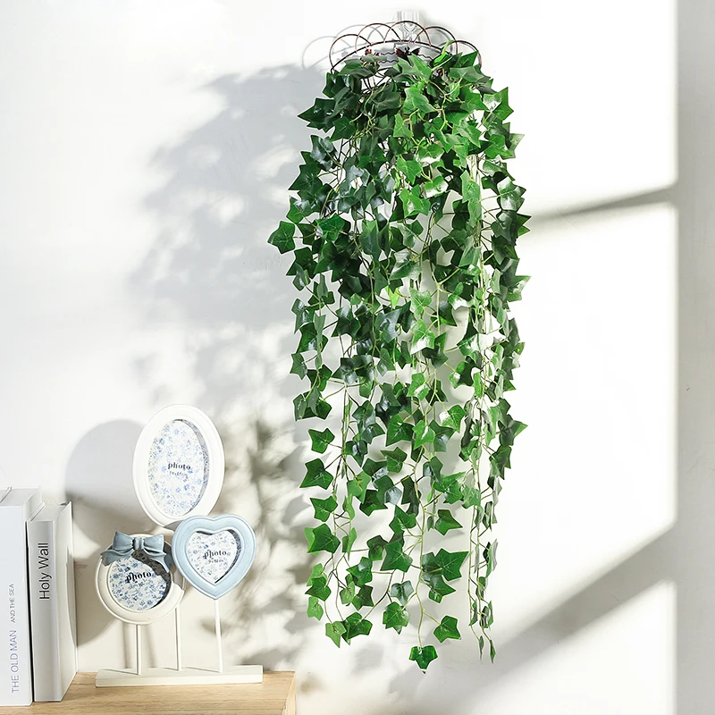 Luyue новые искусственные растения виноград плюща зеленый лист моделирование растение цветок лоза настенный подвесной ротанговый листья Крытый сад Декор