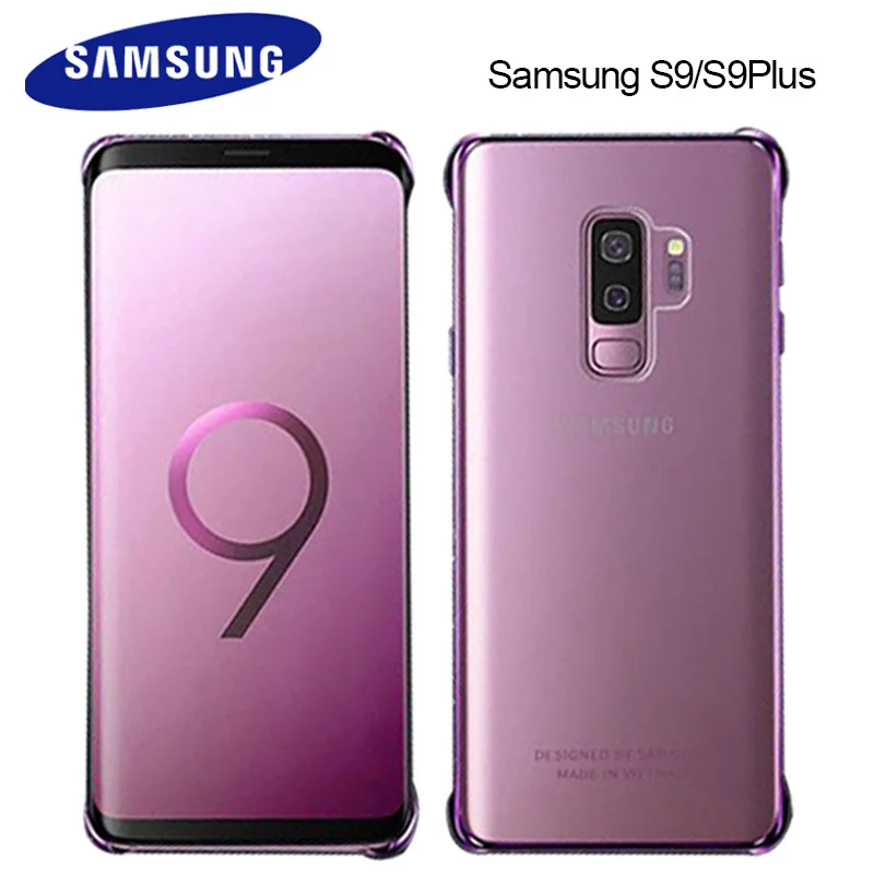 

Samsung S9 Plus Case Back Cover Hard Electroplating Cell Phone Shell Shockproof Anti fingerprint Lens Protection Transparent