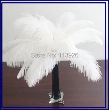 

Free shipping!100pcs 45-50cm white ostrich feathers ostrich centerpiece ostrich feather centerpiece for wedding party Chrismas!