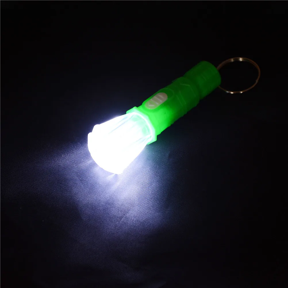 Colorful Mini font b Electronic b font Small Transparent Plastic Flashlight Model Toys Flash Light Funny