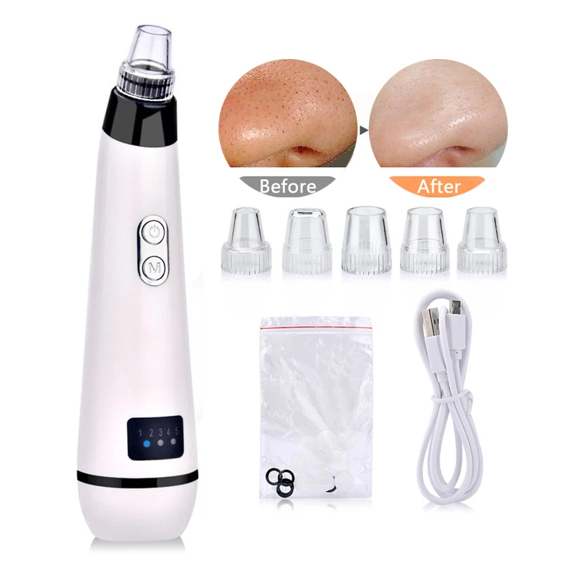 

Blackhead Remover Face Clean Pore Vacuum Acne Pimple Removal Vacuum Suction Facial Diamond Dermabrasion Tool Machine Skin Care