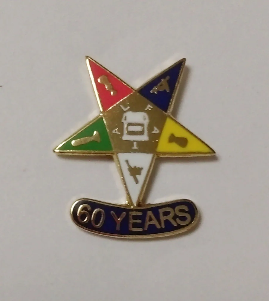 Factory Custom Lapel Pin Wholesale 100pcs 19.1MM Masonic star imitation