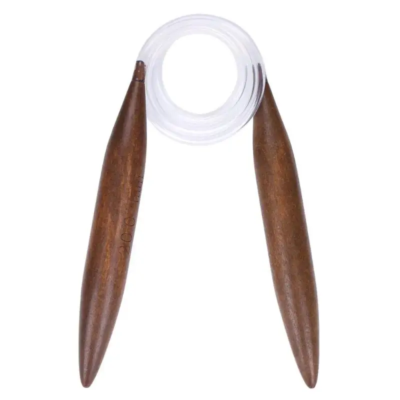 Карбоновая древесина вязаный крючком крючок вязальная игла толстый свитер ковер Ткачество Кольцо игла инструмент