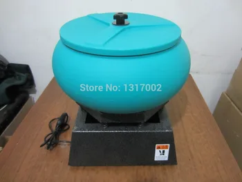 

Large 6 L Vibratory Tumbler, Wet Dry polishing Polisher,gold silver diamond jade grinding finishing cleaing burnishing machine