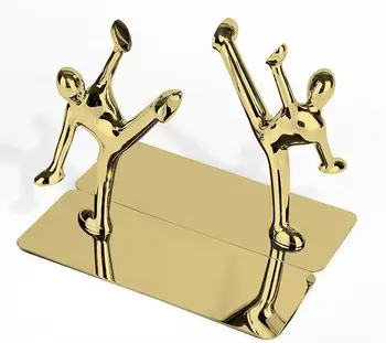 

kicking type book end Metallic European Bookends Book holder