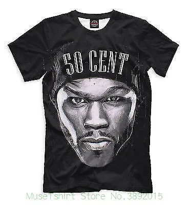 Новая футболка 50 Cent Music Cool Designe Hq Принт футболки 2018 брендовая одежда Slim Fit Печать