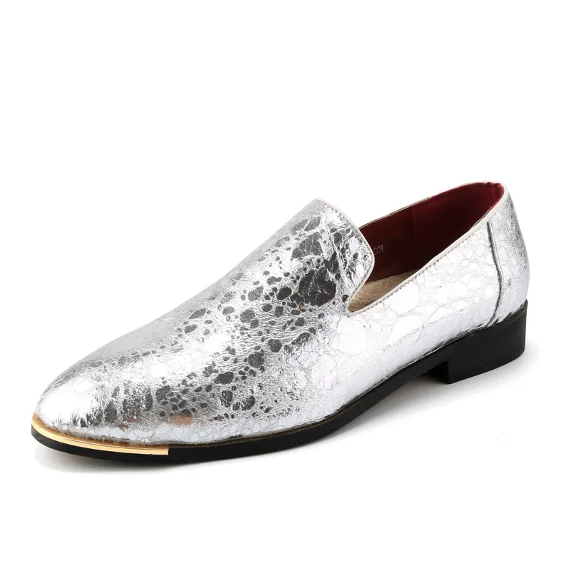 men shoes luxury brand rhinestone loafers fashion silver gold spike flats studded leisure footwear river oxford shoes for men (15)
