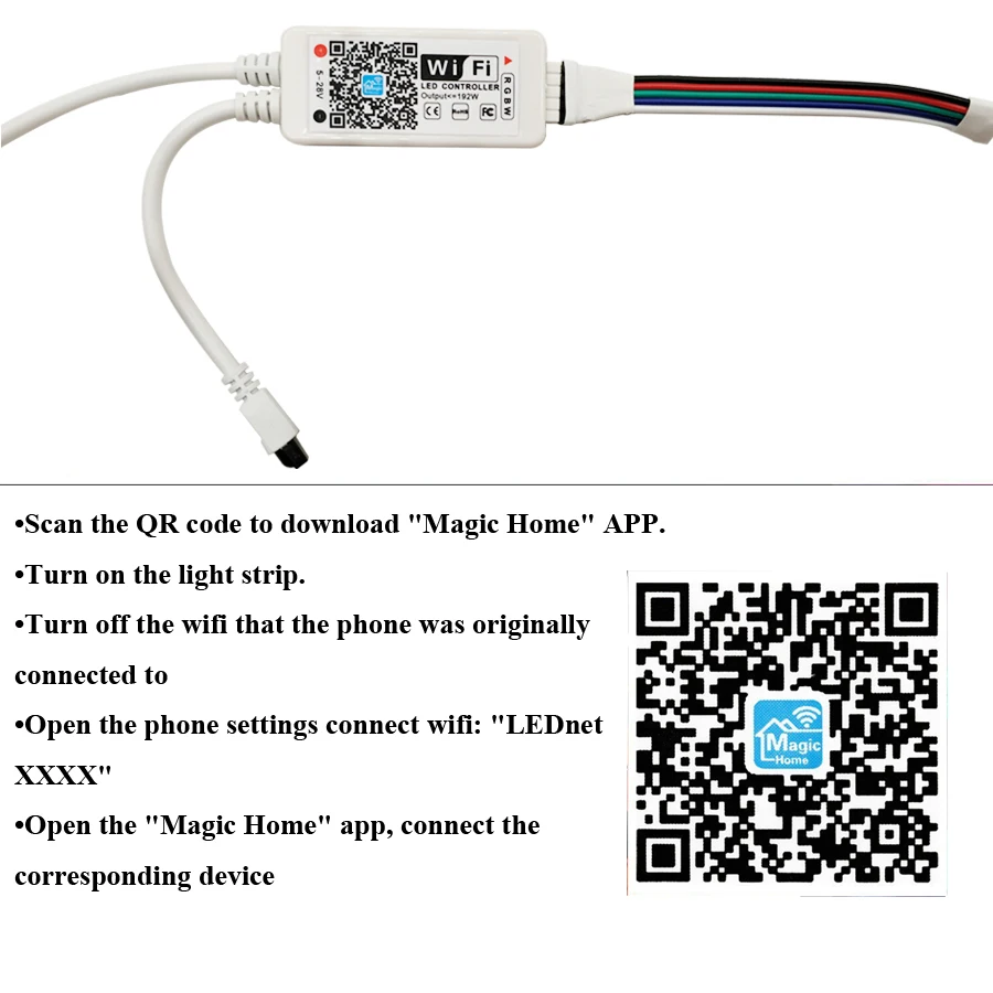 RGBW RGBWW Светодиодные ленты 5050 RGB 5 м Водонепроницаемый диод лента светодио дный ленты, полосы света ИК или WI-FI пульт дистанционного управления