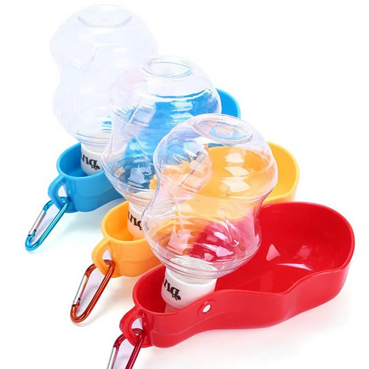 

Outdoor Portable Pet Dog Water Bottle Drink Kettle for Travelling Hiking Walking Pet Dog Kettle with 500ml 250ml Trumpet Groove